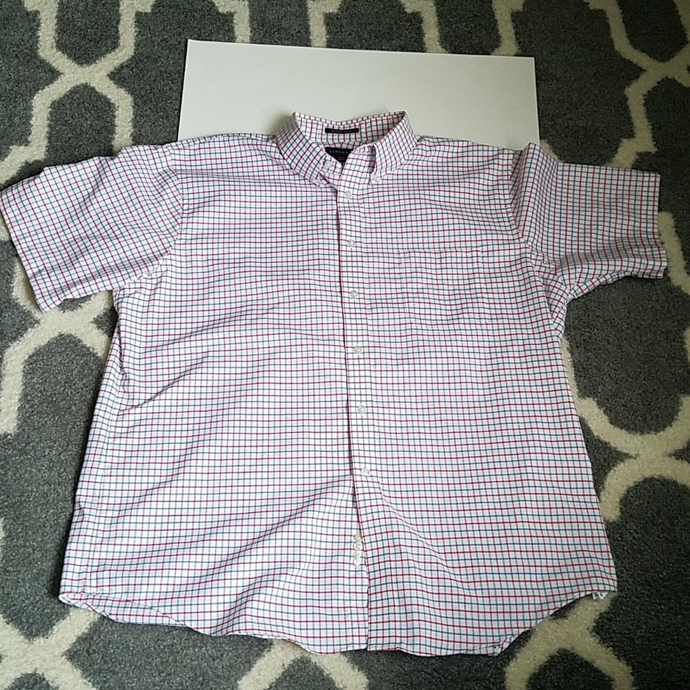 Lands' End  Men's  Shortsleeve Button Down Shirt
